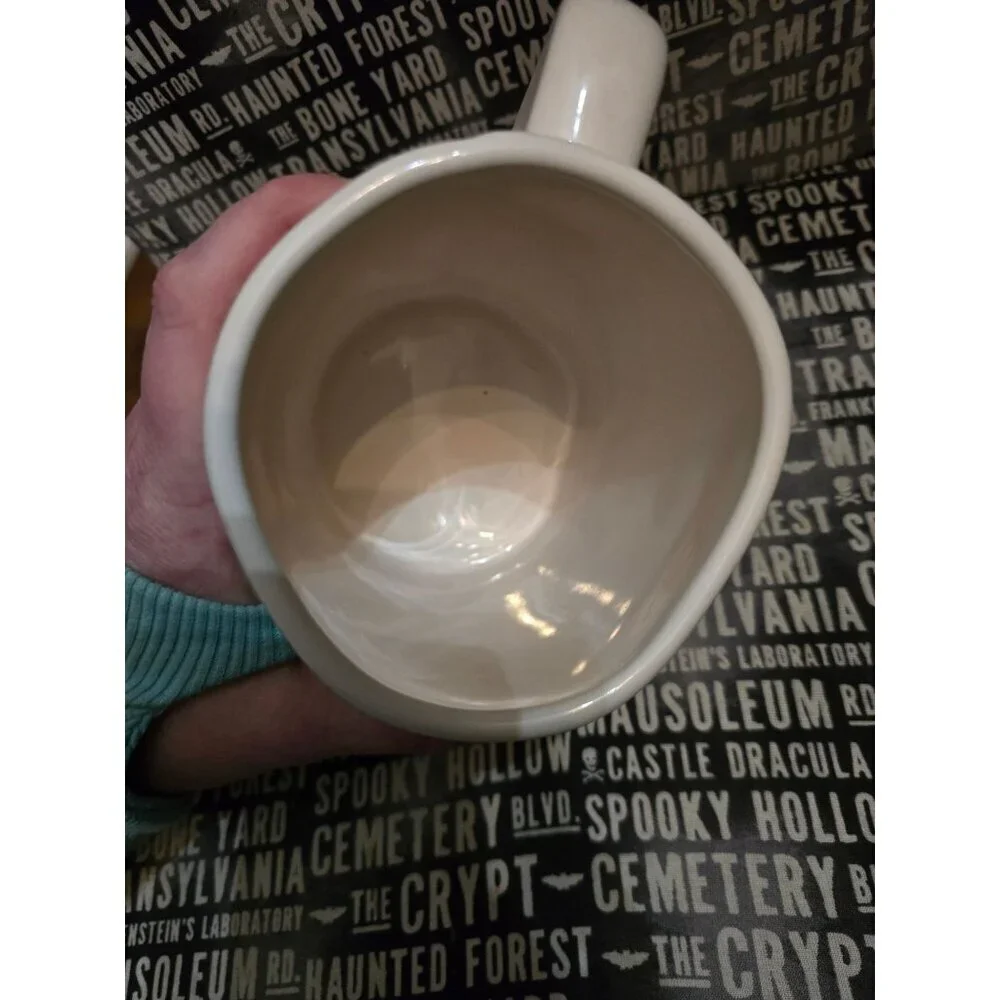 Rae Dunn Halloween Spooky Coffee Mug White